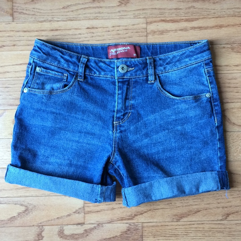 Arizona Blue Denim Midi Shorts